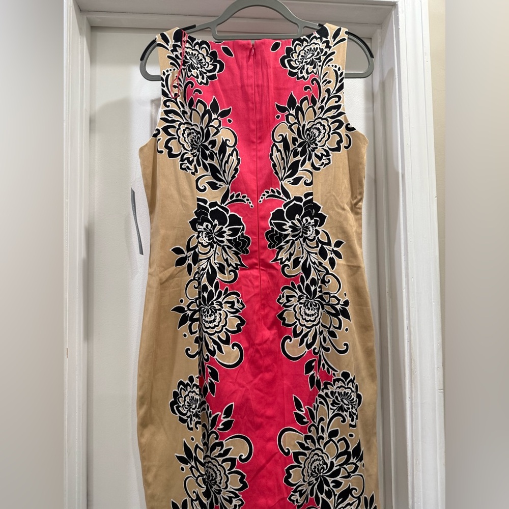 London Times Coral /Taupe Dress Size 12 - Picture 10 of 10